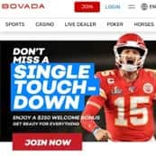 Bovada screenshot